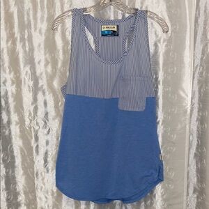 Magellan Fish Gear Blue Color-Block Tank Top Sleeveless Women’s Size Medium 🔥 B1
